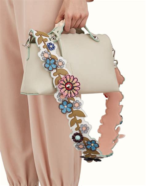 fendi bag strap flower|genuine Fendi bag strap.